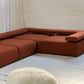 Large Bespoke Rust Boucle Modular Sofa