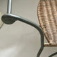 - Curvy Iron and Cane Armchair