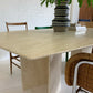 Vintage Travertine Dining Table