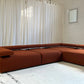 Large Bespoke Rust Boucle Modular Sofa