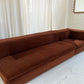 Vintage Fler Choc Velvet Modular Sofa / Bed