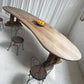 Custom Large Wooden Curved Table