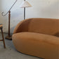Bespoke Curved Sofa in Ginger Velvet