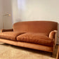 - Custom British Howard & Sons-Style Sofa in Ginger Velvet