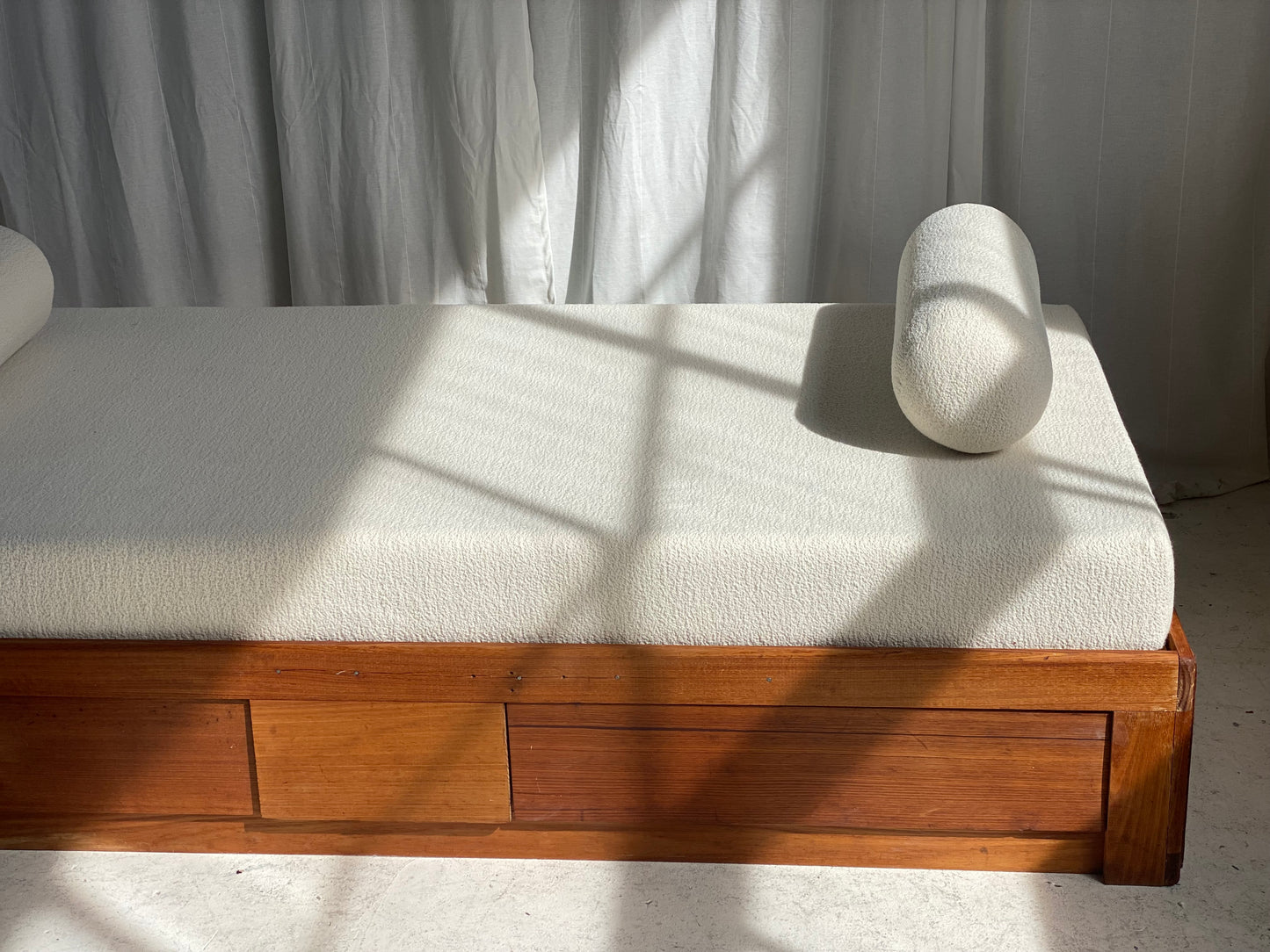 Vintage Handmade Wooden Daybed Sofa