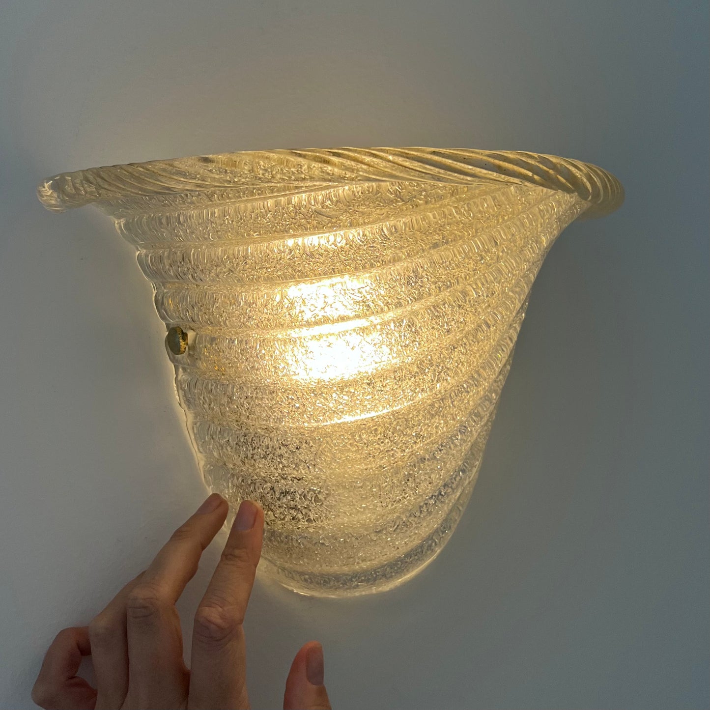 - Vintage Murano ‘Shell’ Sconce, Italy