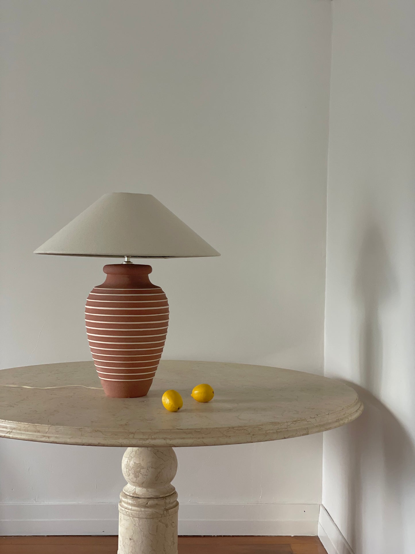Large Terracotta Lamp