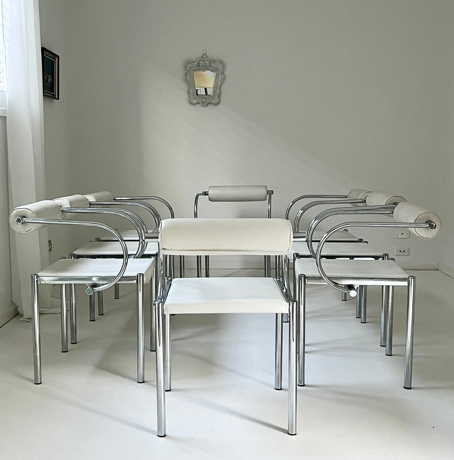 Set of 8 Vintage Italian Dining Chairs