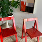 Original 1960’s Aldo Jacober and Pierangela d’Aniello “Trieste” Folding Chairs for Bazzani