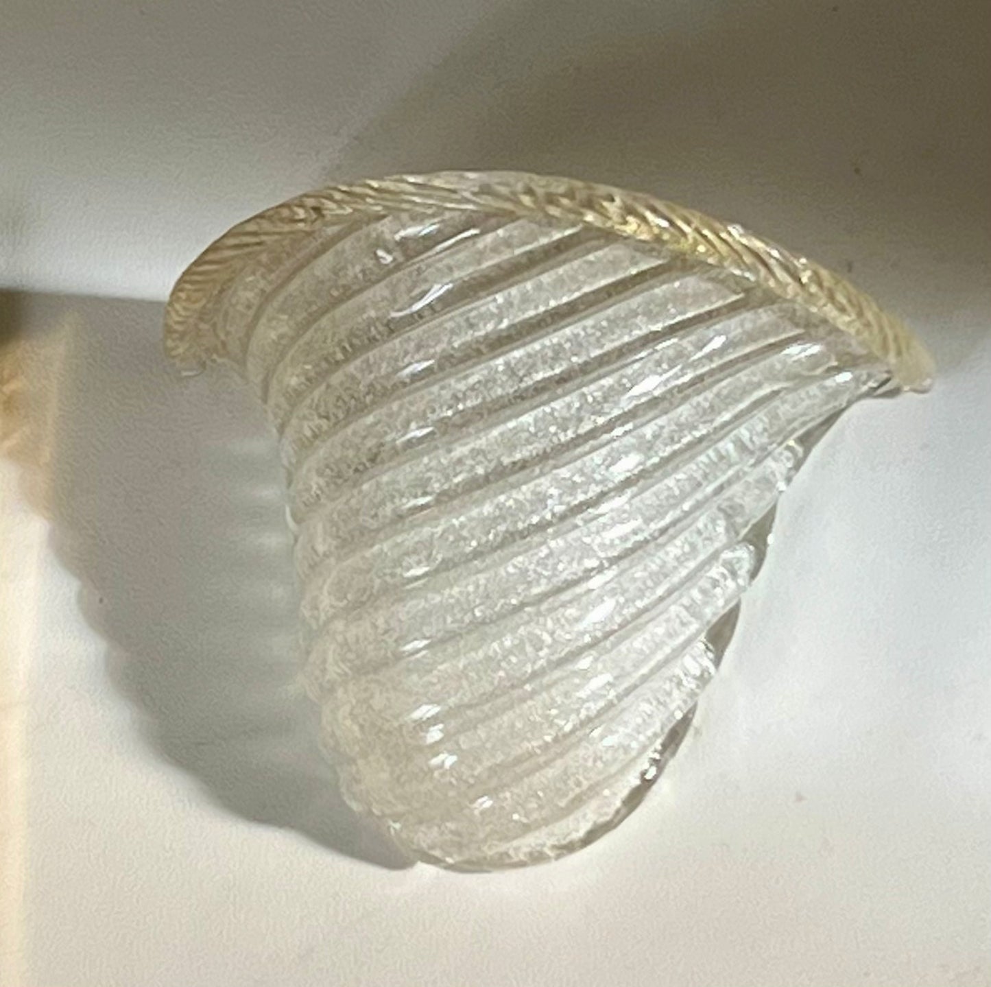 - Vintage Murano ‘Shell’ Sconce, Italy