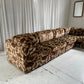 - Vintage Geometric Velvet Modular Sofa