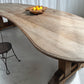 Custom Large Wooden Curved Table