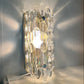 Pair of Crystal Wall Lights by Carl Fagerlund, Sweden 1960s