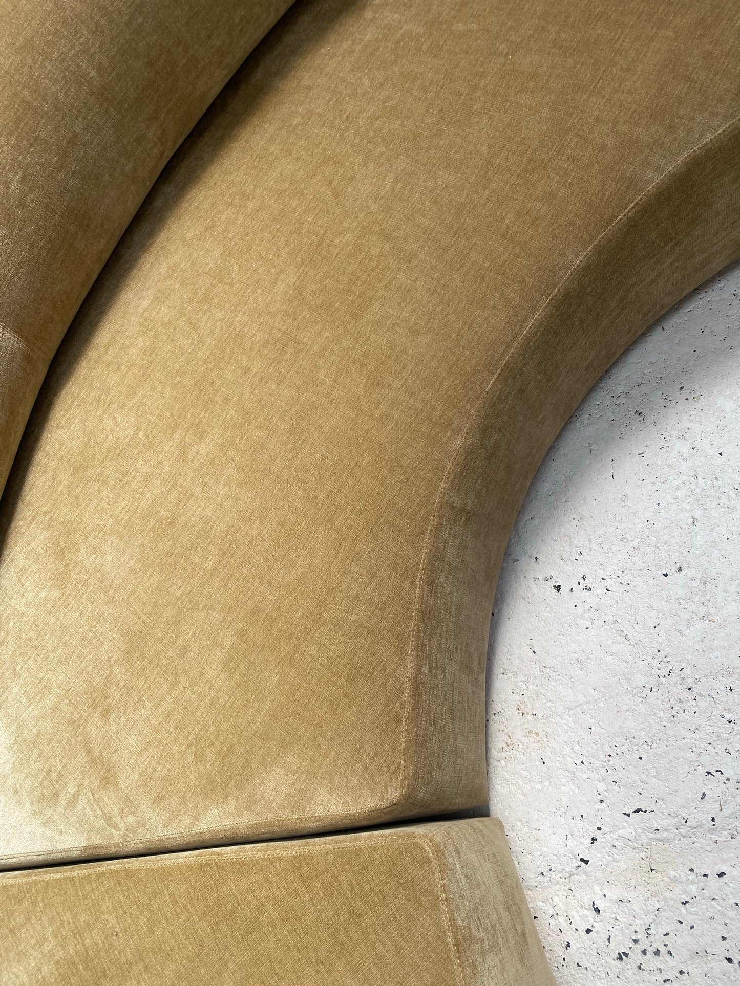 Fawn Velvet Curvy Modular Sofa