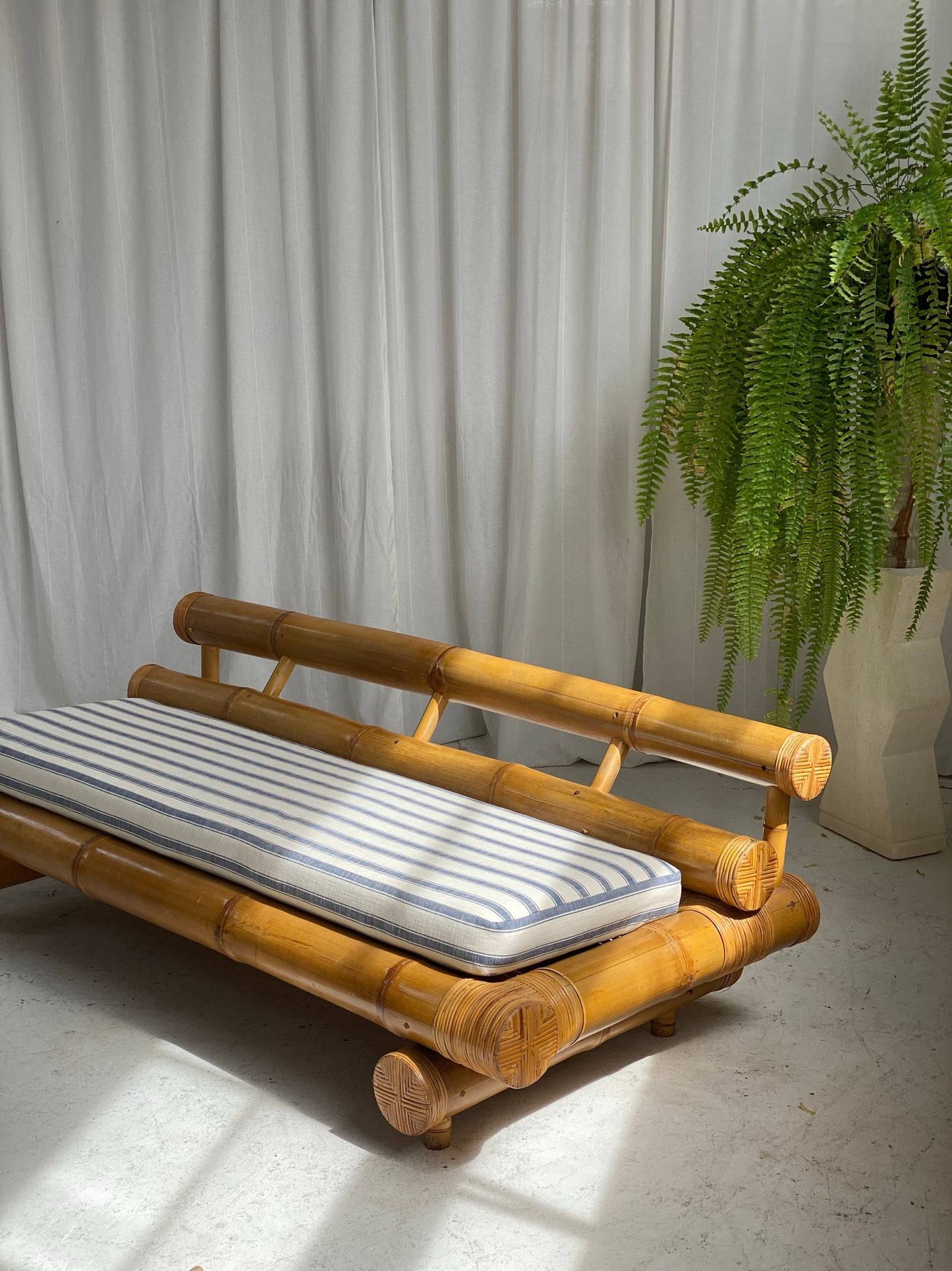 Vintage Bamboo Sofa Daybed