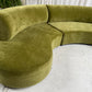 - Bespoke Olive Velvet Curved Modular Sofa