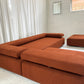 - Bespoke Rust Boucle Modular Sofa Set