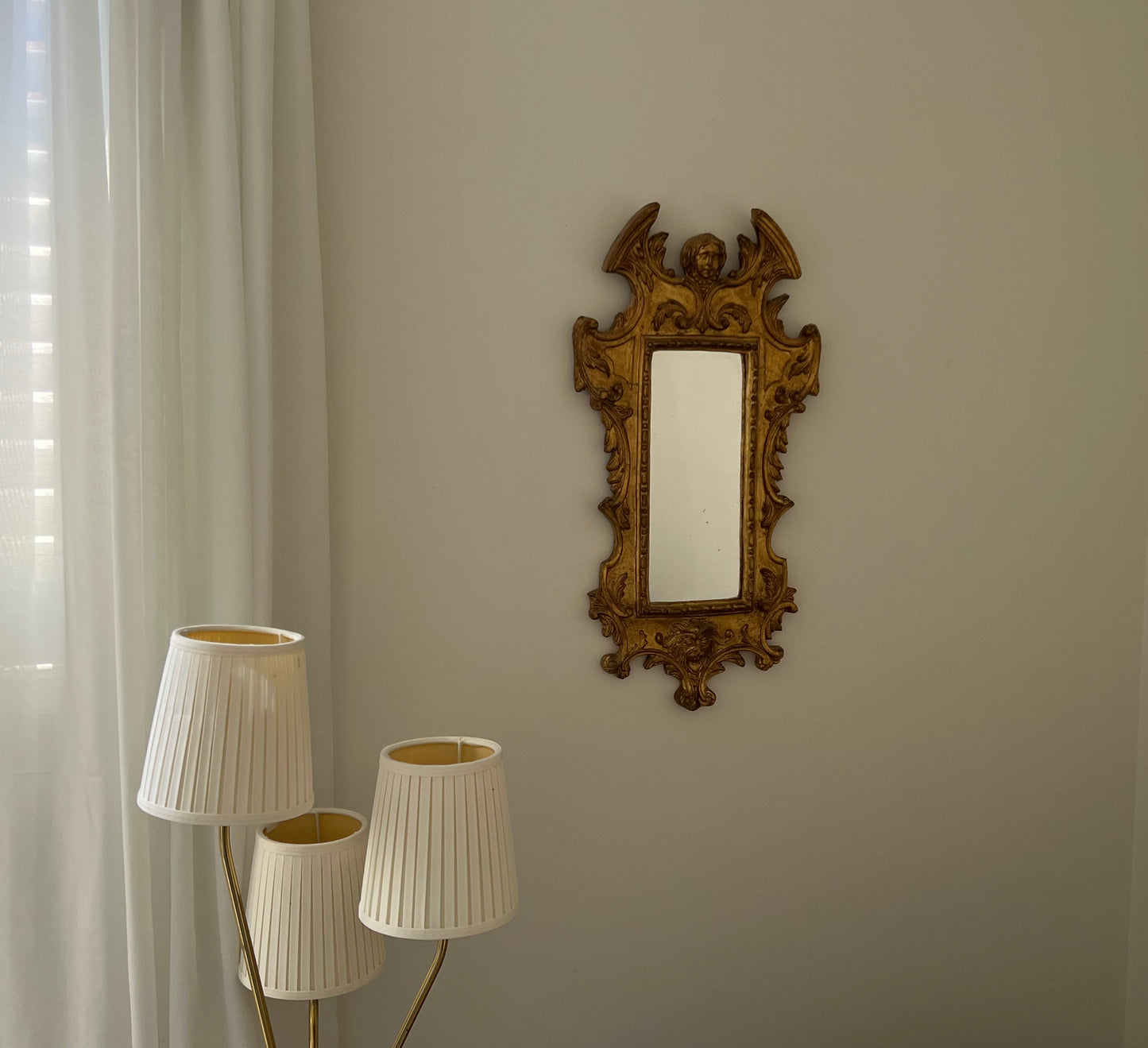 Antique Swedish Mirror, Late 19th C.