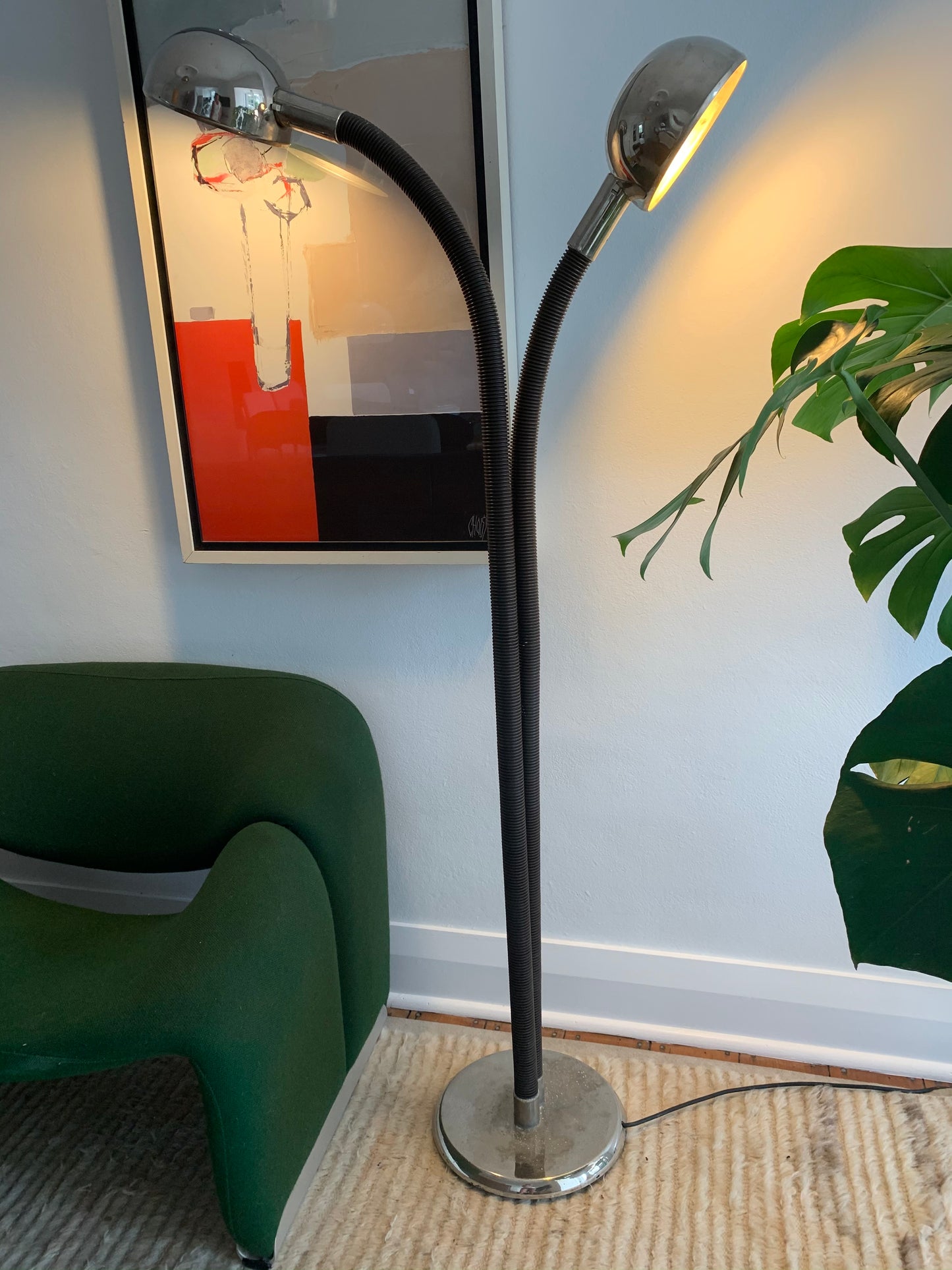 Vintage Oslo Twin Flex Floor Lamp