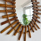 Vintage Italian Bamboo Mirror