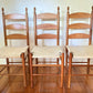 Shaker Style Ladderback Chairs - Six Available