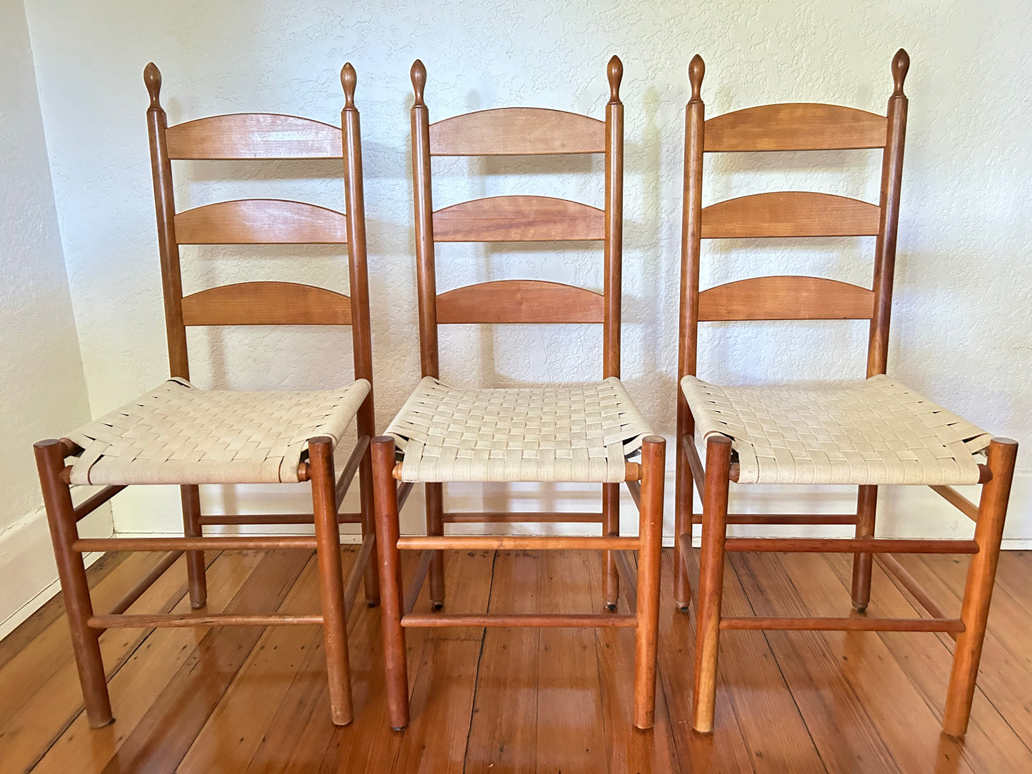 Shaker Style Ladderback Chairs - Six Available