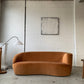 Bespoke Curved Sofa in Ginger Velvet