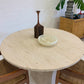 Vintage Unfilled Travertine Dining Table
