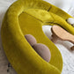 - Bespoke Large Chartreuse Velvet Curved Modular Sofa