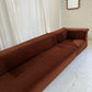 Vintage Fler Choc Velvet Modular Sofa / Bed