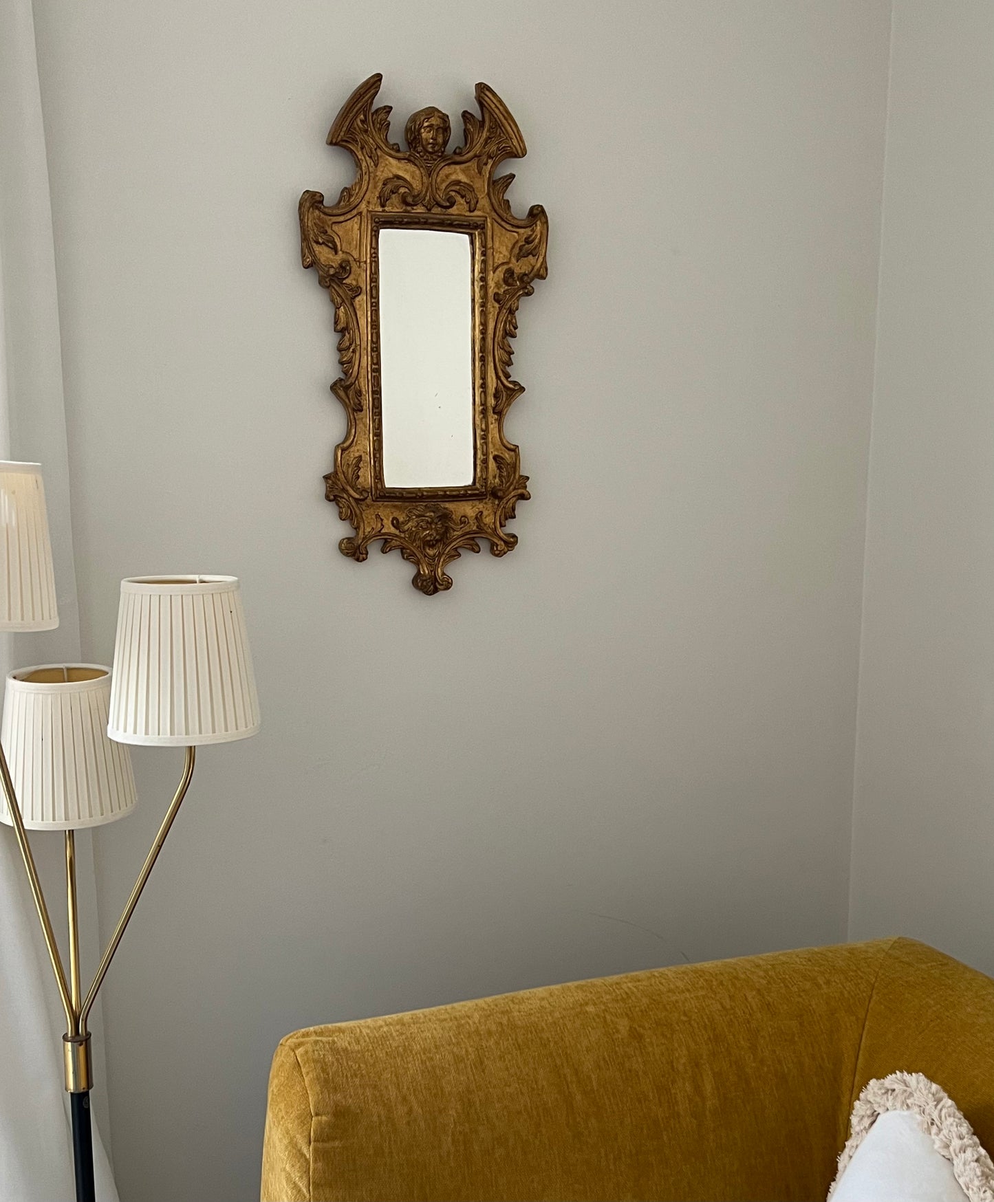 Antique Swedish Mirror, Late 19th C.