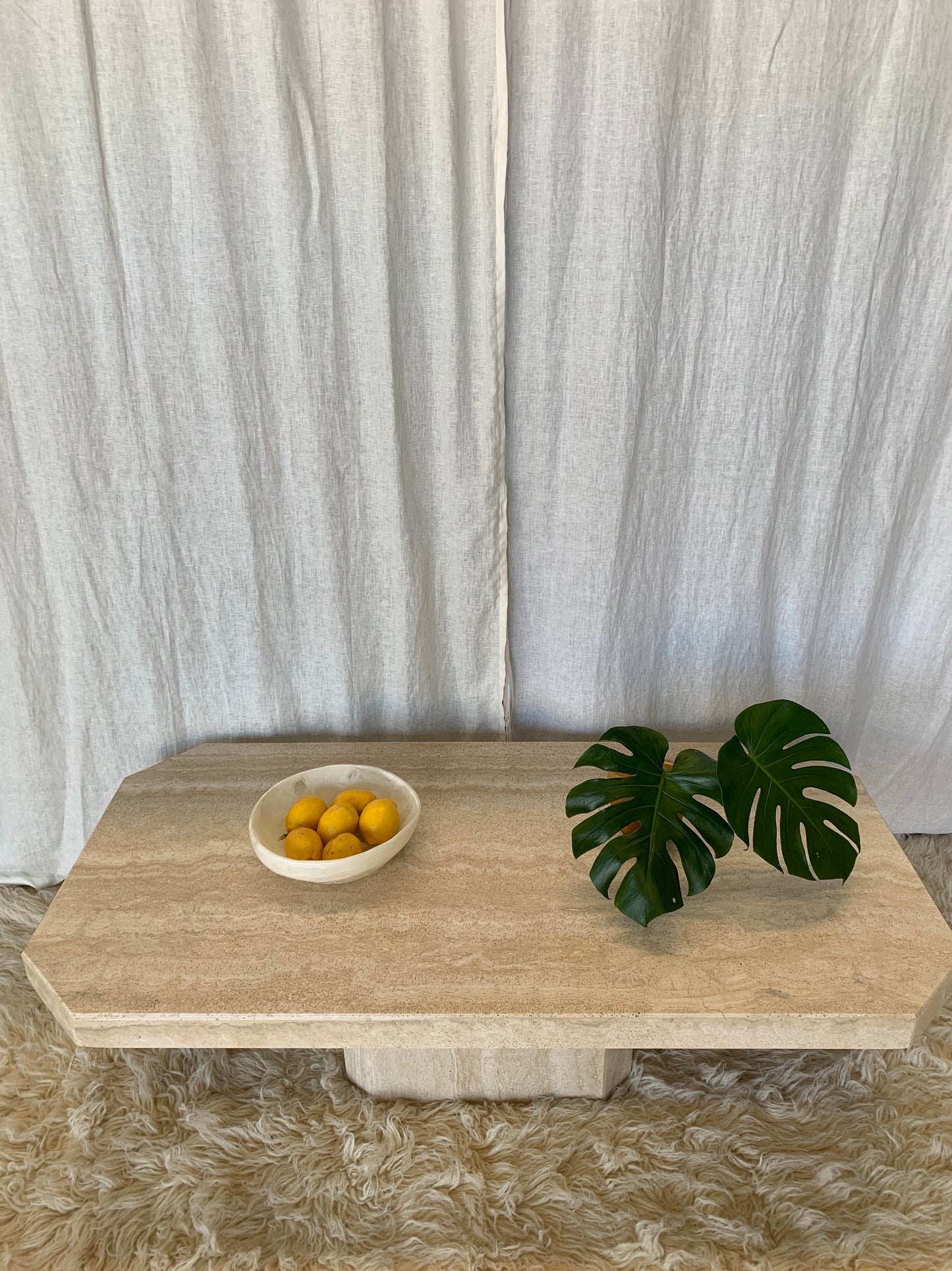 Vintage Travertine Coffee Table