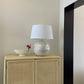 Large Vintage Opalescent Sphere Statement Lamp - Six Available