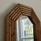 - Large Vintage Bamboo Mirror