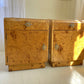 Pair of Maple Burl Bedside Tables