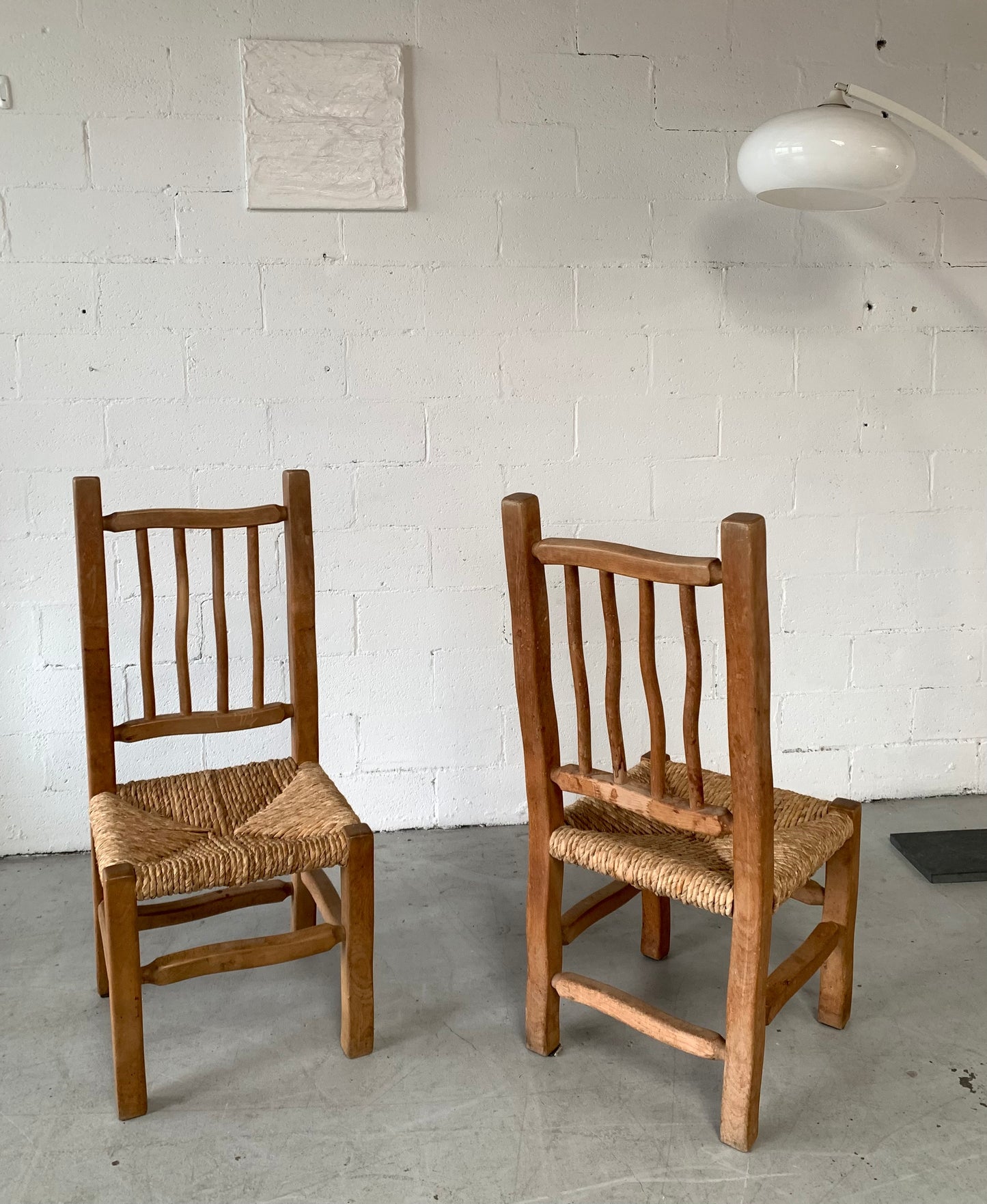 Four Wiggly Handmade Dining Chairs (Set)