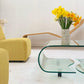 Curvy Glass Coffee Table