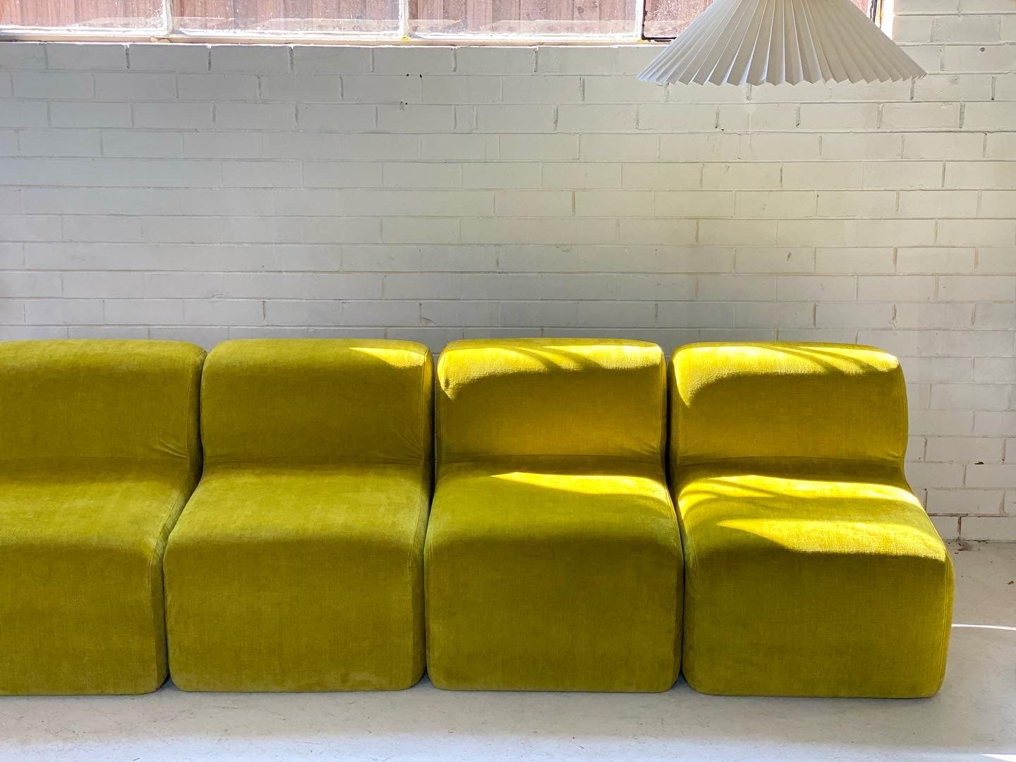 Velvet Chubby Modular Sofa Set