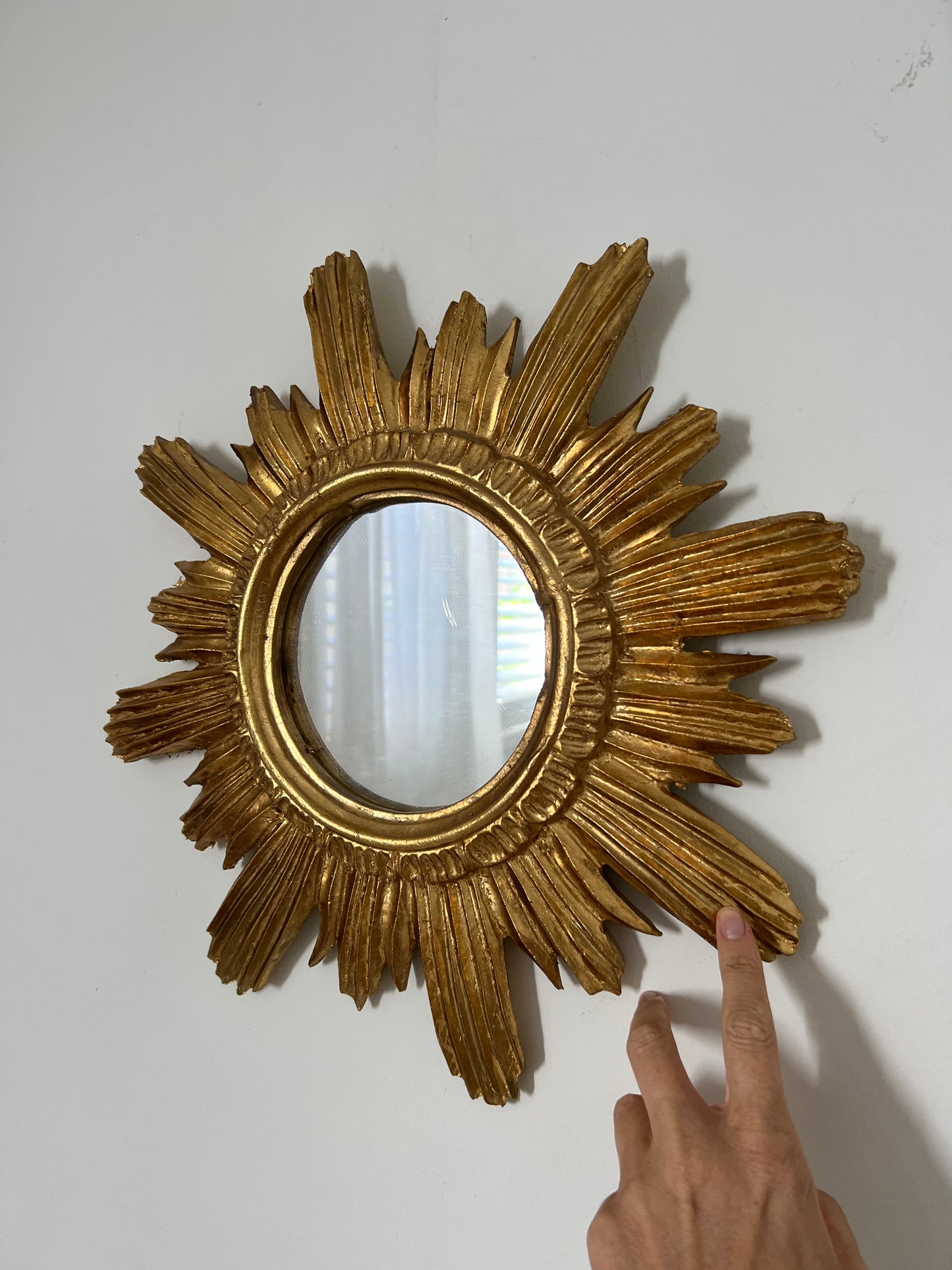 X Vintage Italian Sunburst Mirror
