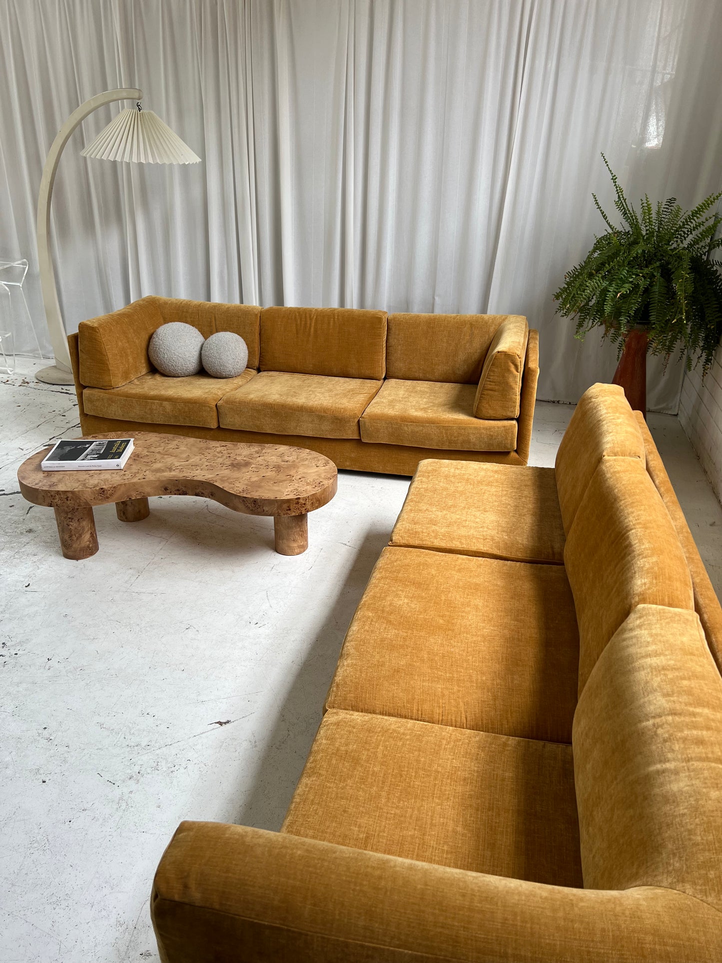 - Bespoke Mustard Modular Sofa Set