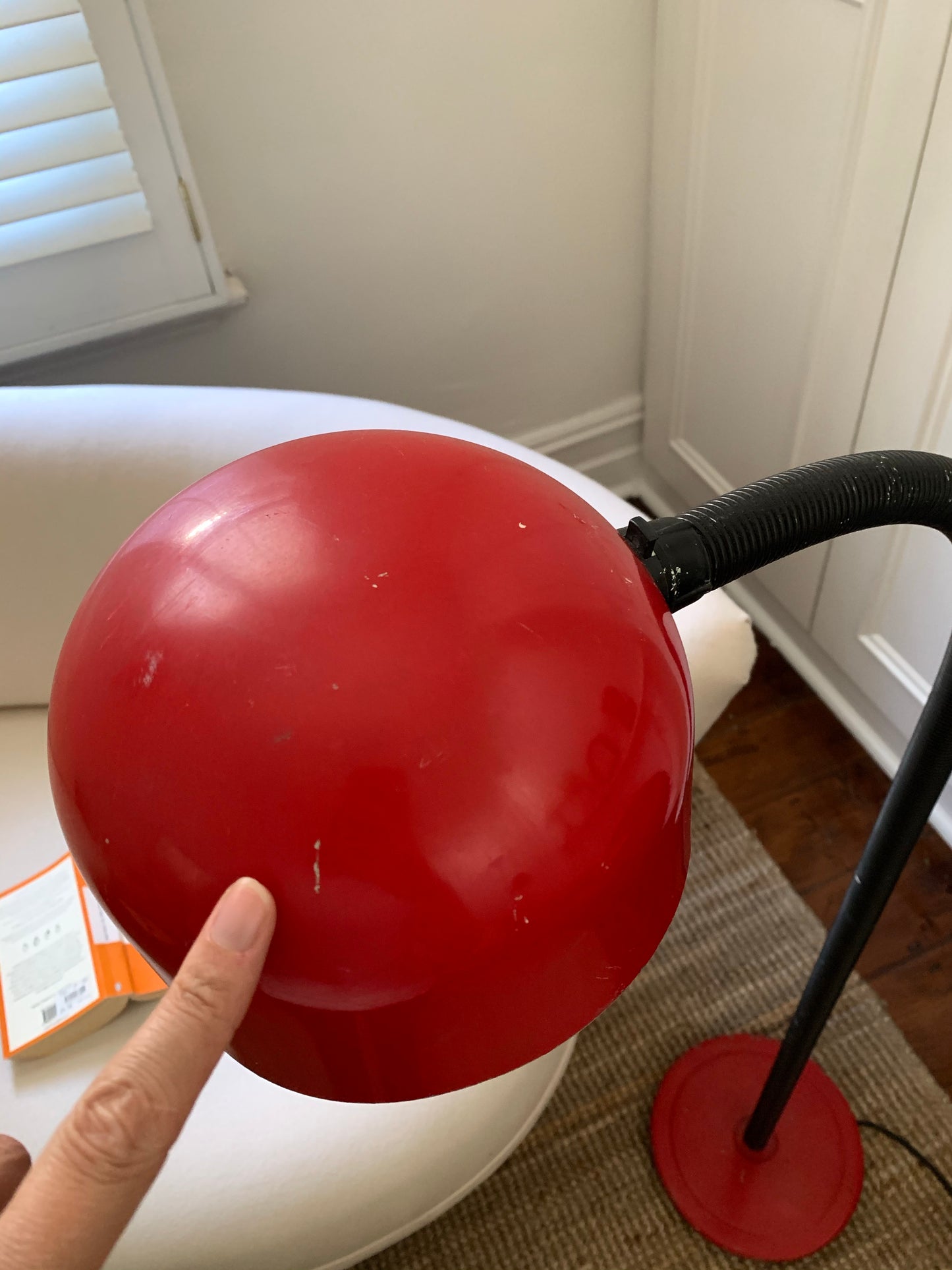 Red and Black Oslo Floor Lamp