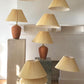 Pleated Italian lamp shades