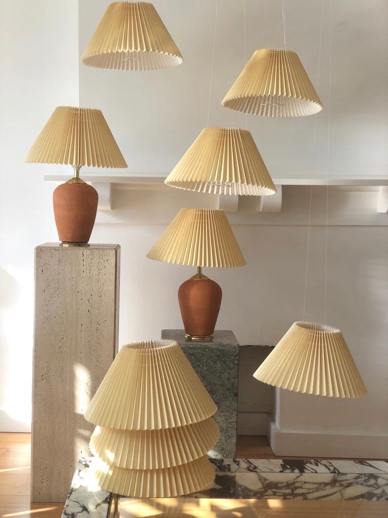 Pleated Italian lamp shades