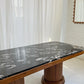 - Custom Marble & Teak Table