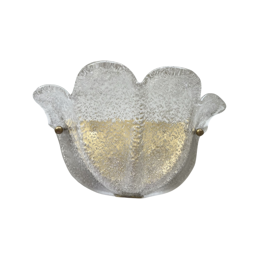 Vintage Murano Flower Sconce, Italy - Two Available