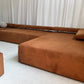 Large Corduroy Modular Sofa