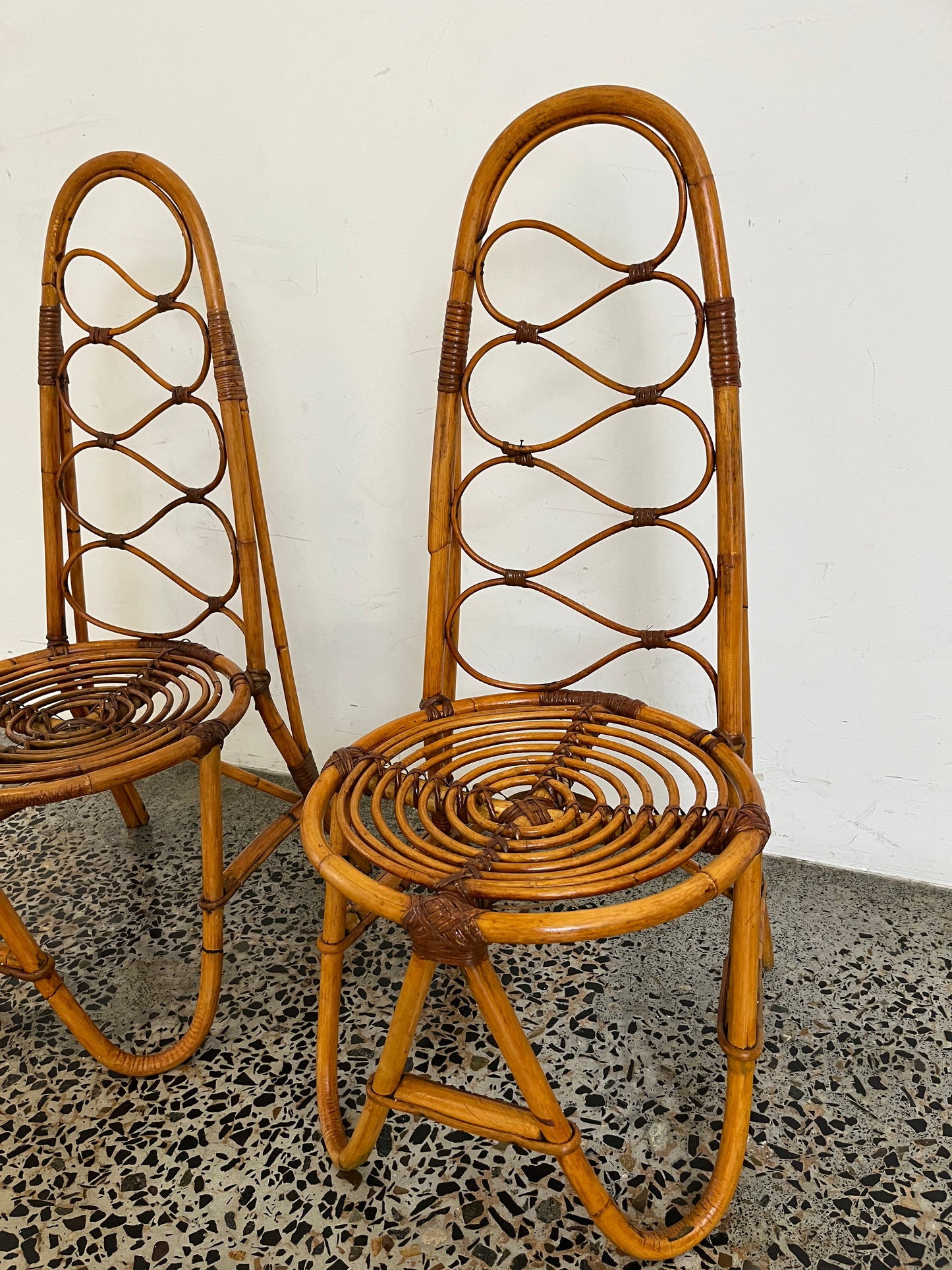 Italian 1960’s Bamboo Chair - One Available