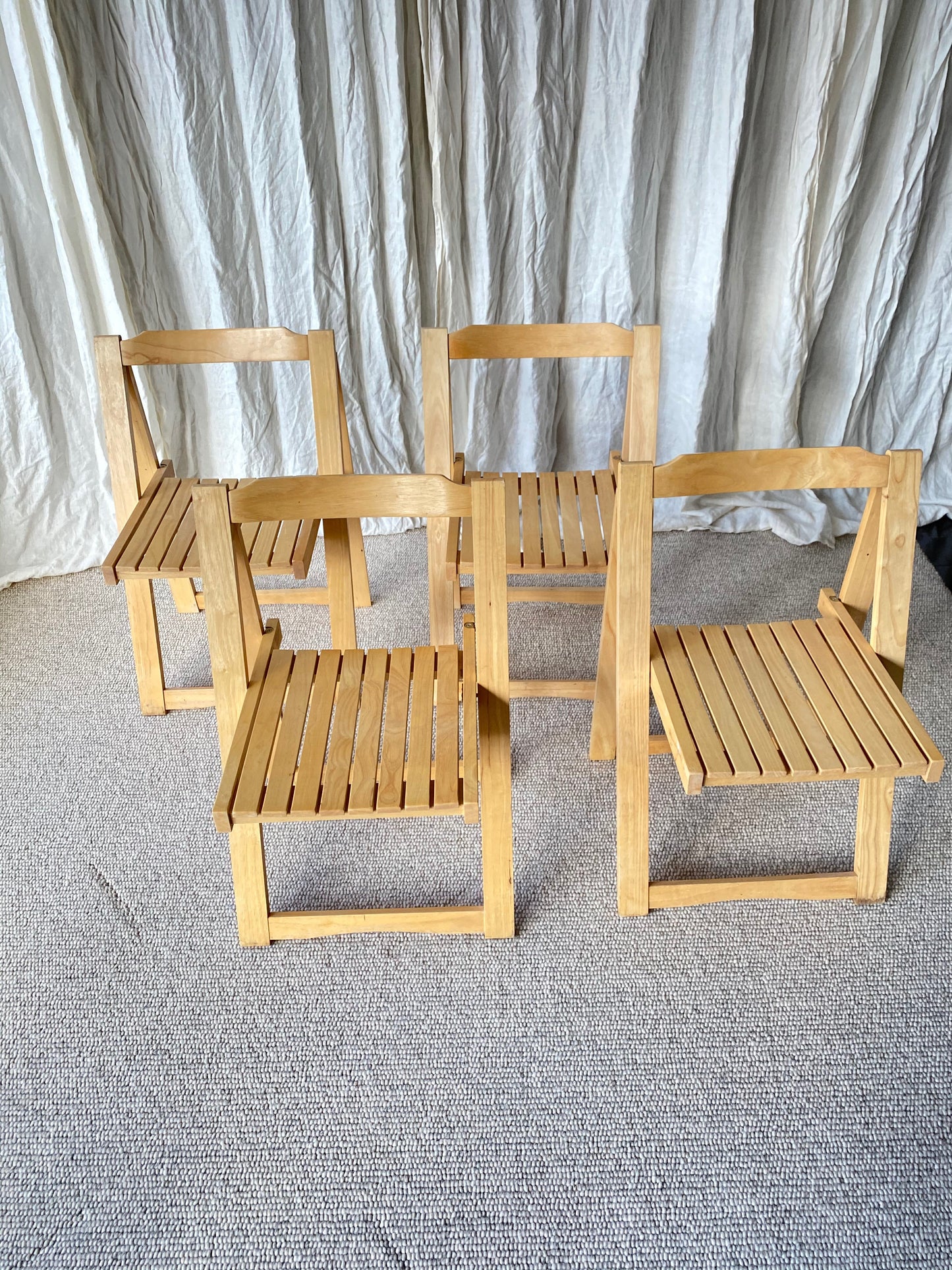 Vintage Italian Folding Chair - Four Available