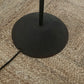 - Vintage Iron Floor Lamp with Pleated Shade