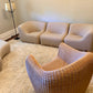 Featherston Numero VII Modular Sofa Reupholstered in Soft Wool
